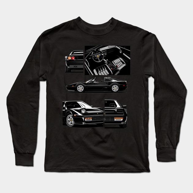 Ferrari 328 Long Sleeve T-Shirt by icemanmsc